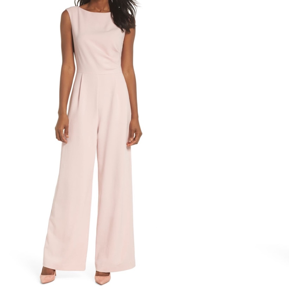 Vice Camuto Crepe Jumpsuit in Blush